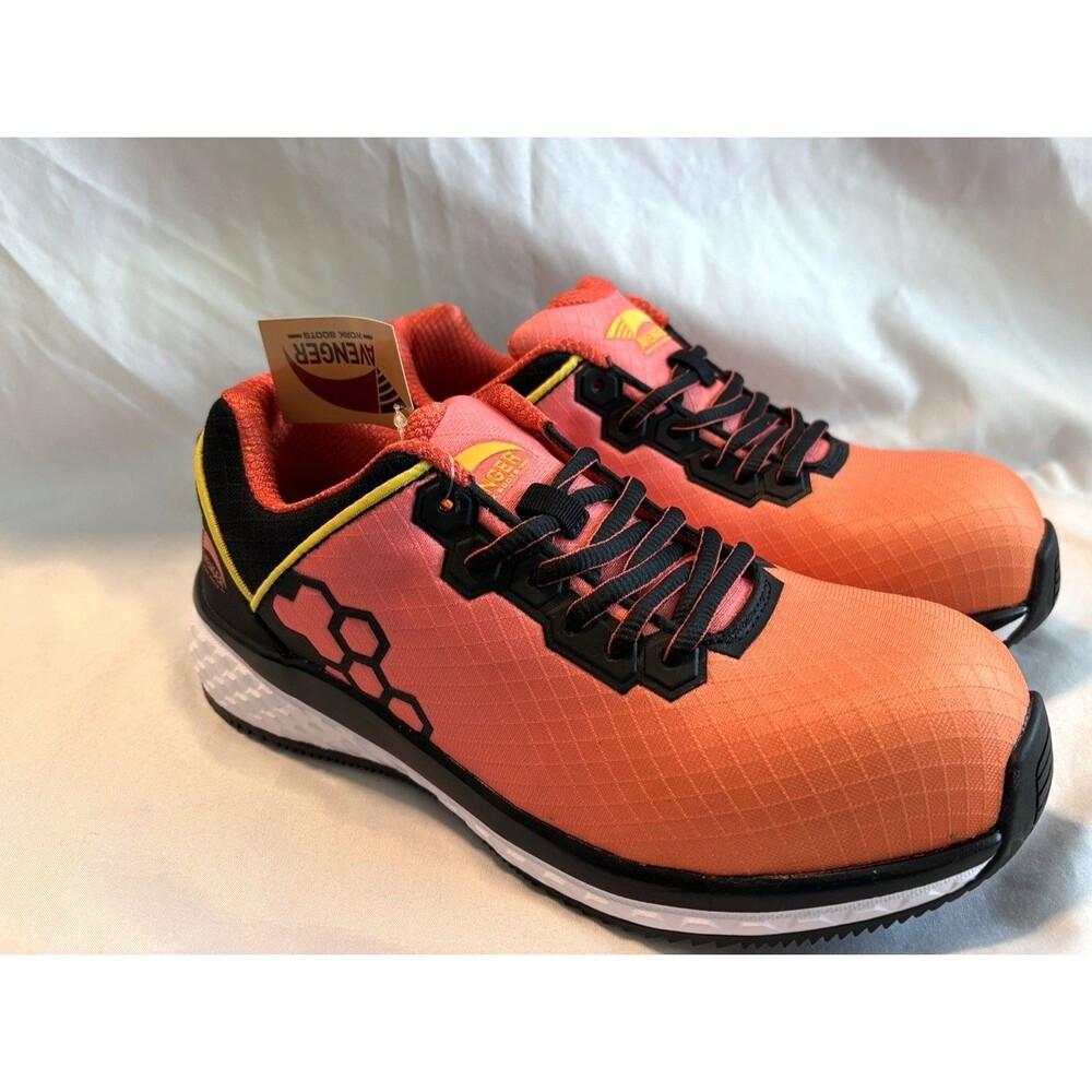 Avenger Women's Sz 7.5 A1891 Fusion EH Work Safety Boots / Sneaker Orange